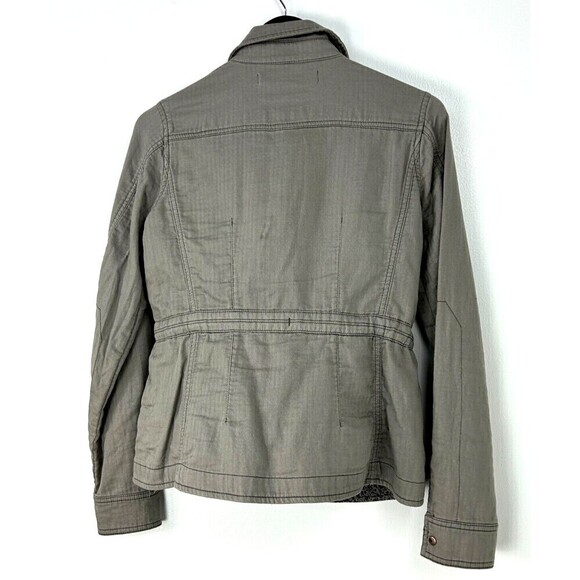 Anthropologie Daughters Of The Liberation Women 6 Jacket Utility Military Green - Picture 6 of 12